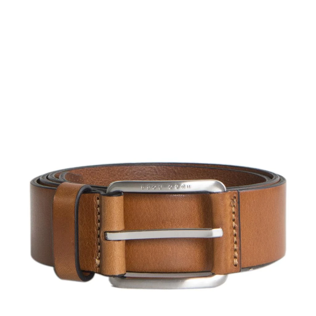 商品Hugo Boss|Hugo Boss 'Scar Sz35 ltpl' Leather Belt Tan,价格¥536,第1张图片