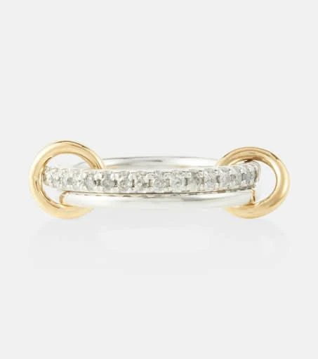 商品Spinelli Kilcollin|Marigold sterling silver and 18kt gold ring with diamonds,价格¥21199,第1张图片