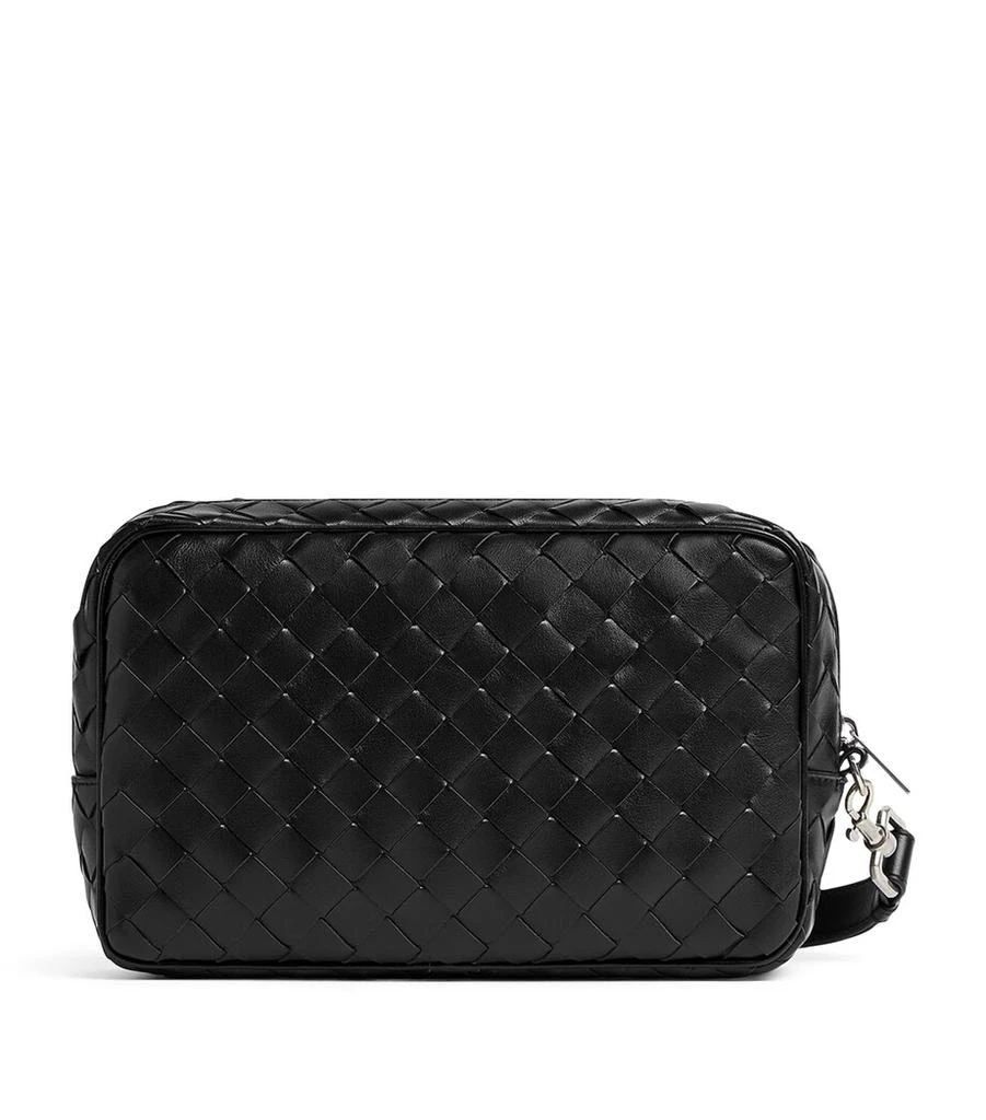 商品Bottega Veneta|Leather Intrecciato Wash Bag,价格¥16693,第1张图片