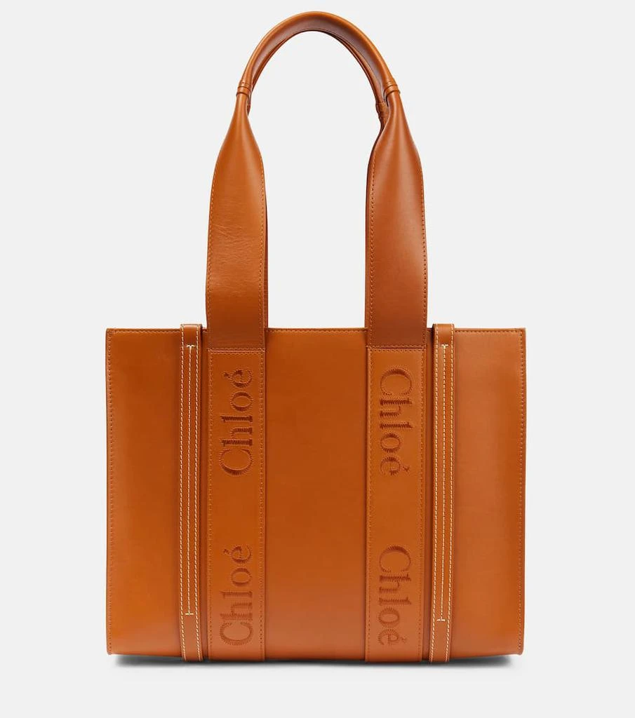 商品Chloé|Woody Medium leather tote bag,价格¥13498,第1张图片