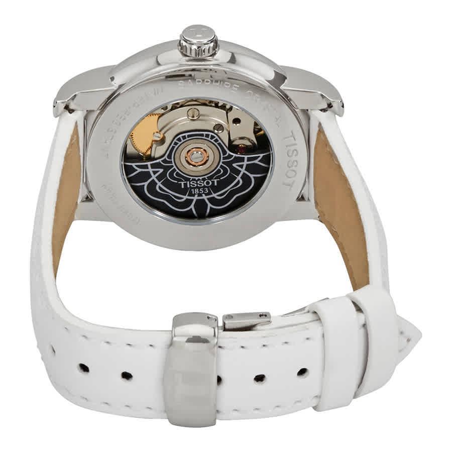 商品Tissot|心媛系列珍珠贝母渐变色花朵真皮表带腕表 T0502071711705,价格¥1704,第5张图片详细描述