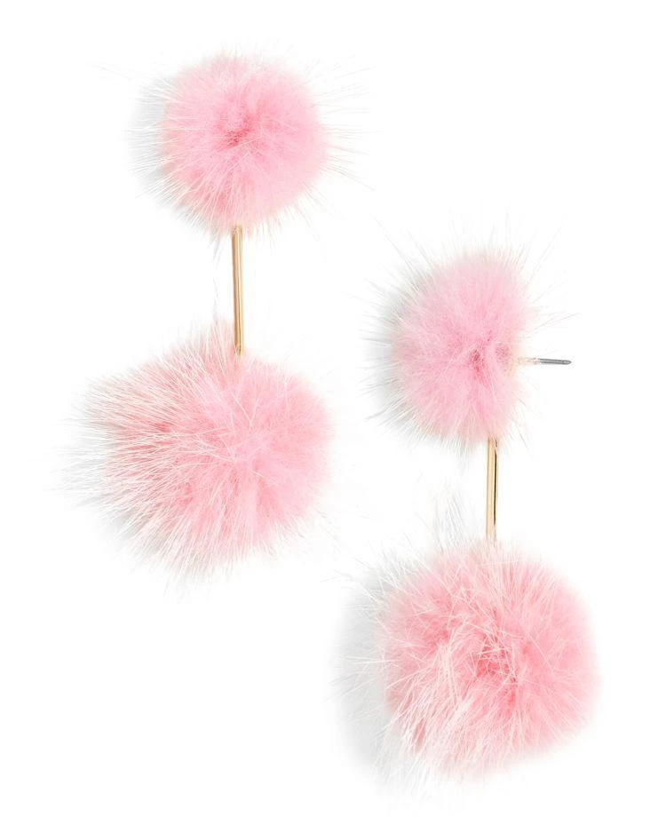 商品BAUBLEBAR|Bebe Marten Fur Pom-Pom Earrings,价格¥131,第1张图片