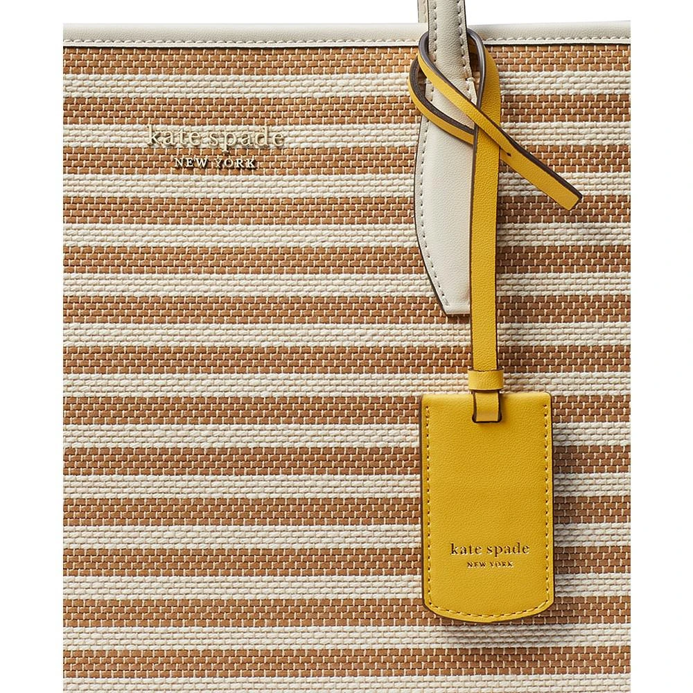 商品Kate Spade|Market Striped Fabric Medium Tote,价格¥1044,第2张图片详细描述