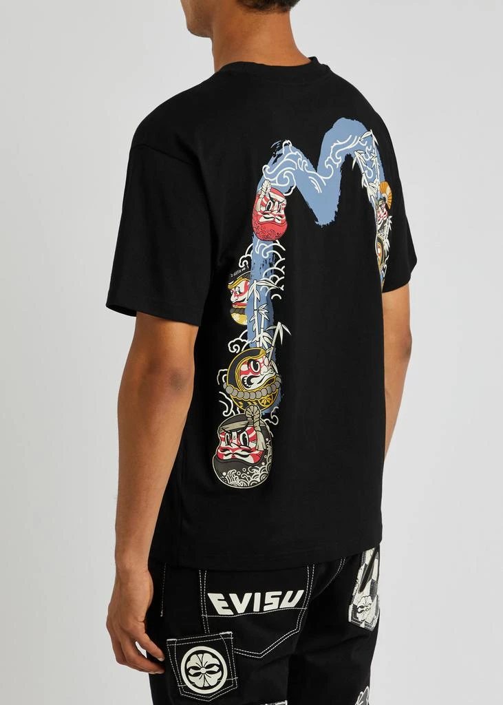 商品Evisu|Logo-print cotton T-shirt,价格¥1200,第3张图片详细描述