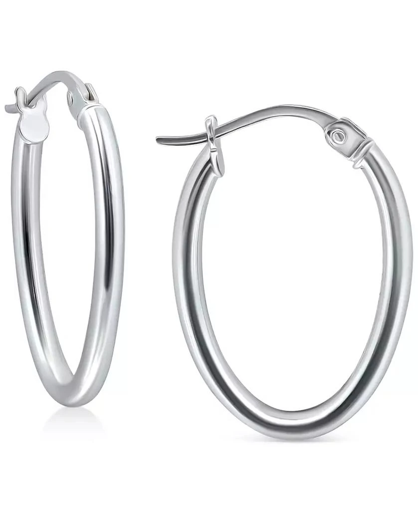 商品Giani Bernini|Polished Oval Small Hoop Earrings, 15mm, Created for Macy's,价格¥75,第1张图片