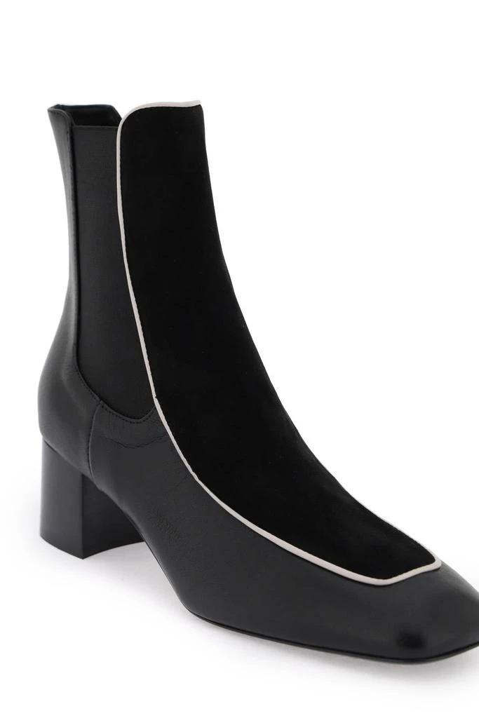 商品Totême|Smooth And Suede Leather Ankle Boots,价格¥3742,第4张图片详细描述