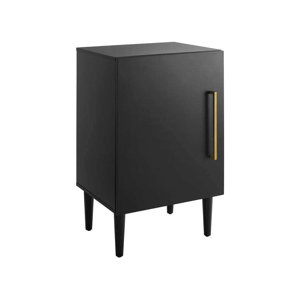 商品Crosley Furniture|Everett Record Player Stand Matte Black,价格¥1752,第1张图片