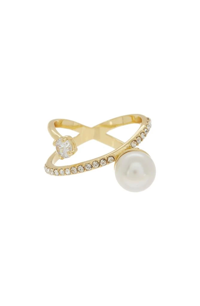 商品Covet|Imitation Pearl Faux Wrap Ring,价格¥54,第1张图片