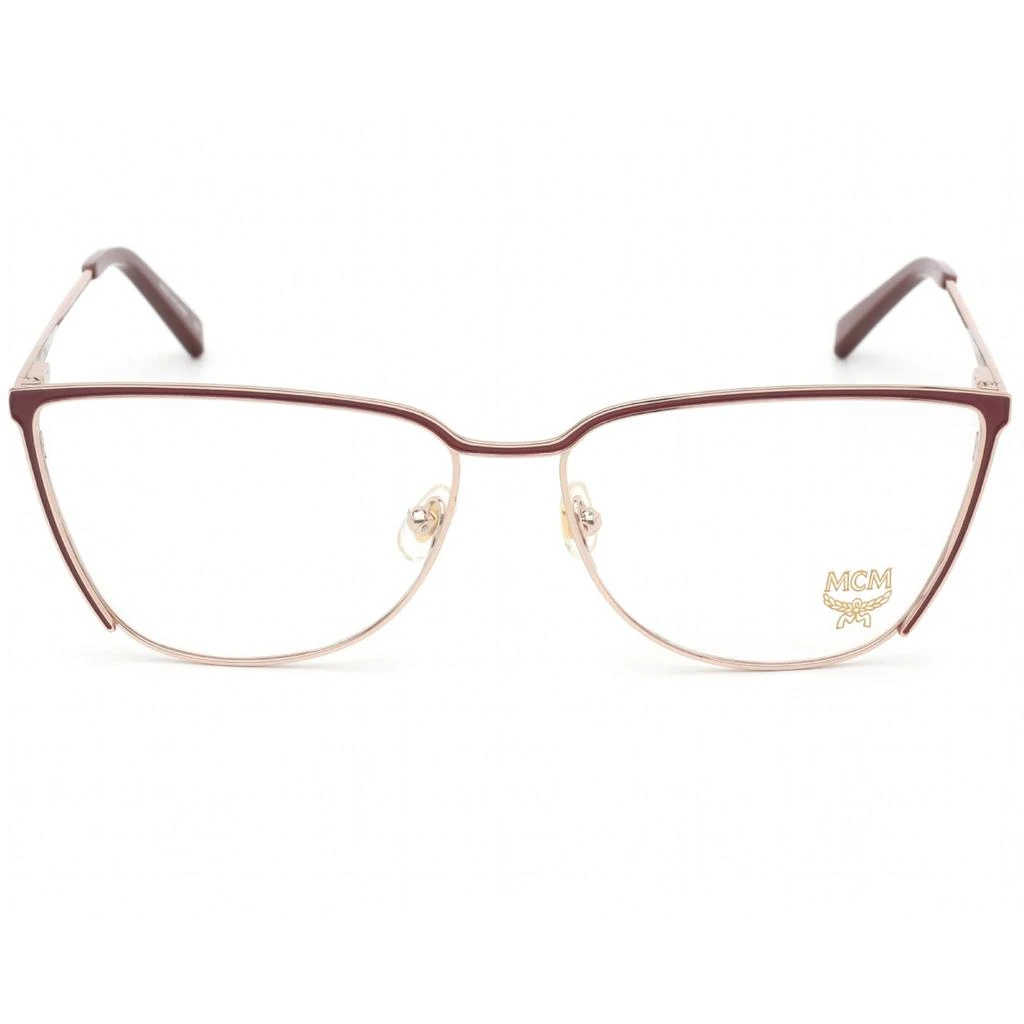 商品MCM|MCM Women's Eyeglasses - Clear Demo Lens Burgundy Cat Eye Metal Frame | MCM2135 602,价格¥395,第2张图片详细描述