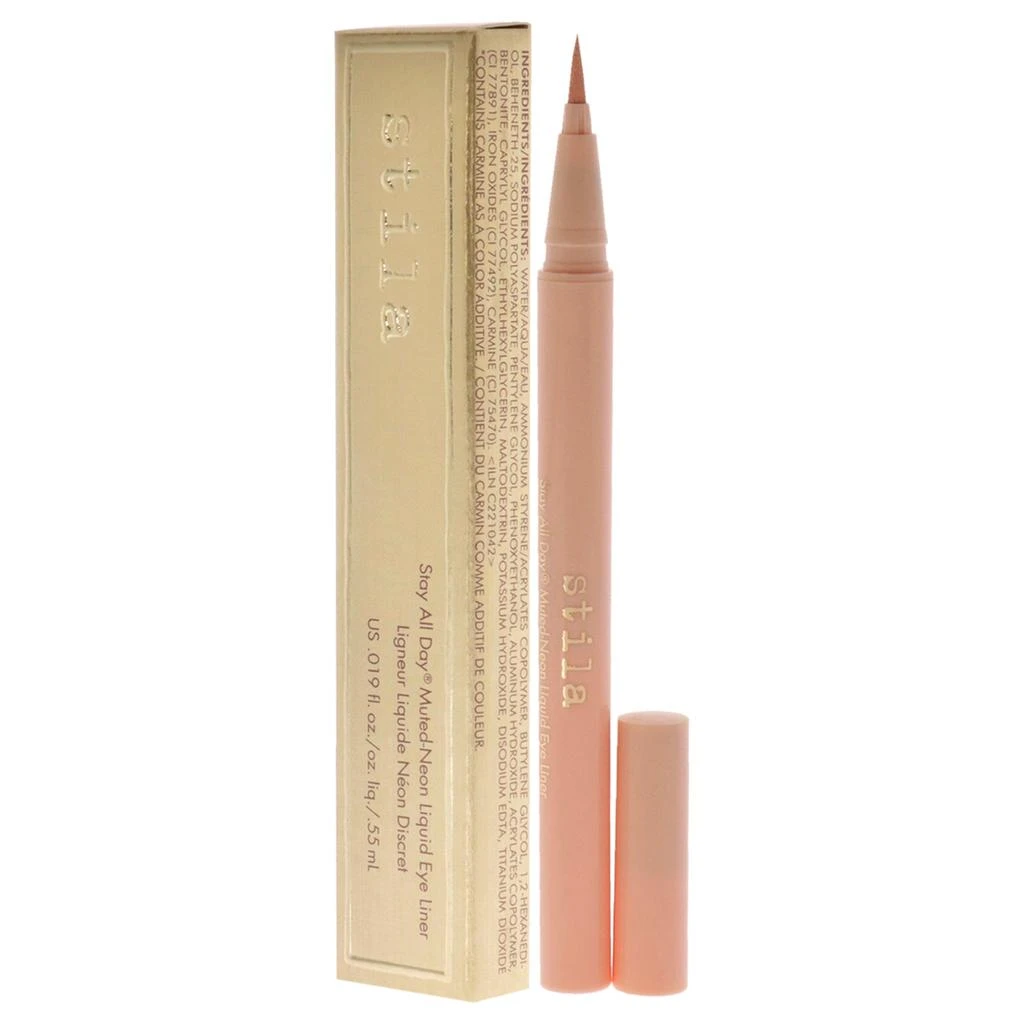 商品Stila|Stay All Day Muted-Neon Liquid Eye Liner - Peach Party by Stila for Women - 0.019 oz Eyeliner,价格¥238,第4张图片详细描述