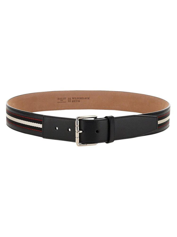 商品Bally|Bally Band Logo Buckle Belt,价格¥1340,第1张图片