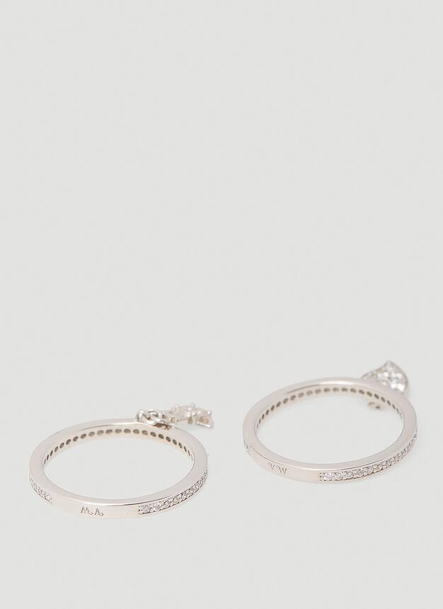 Set of Two Brandita Rings in Silver商品第3张图片规格展示