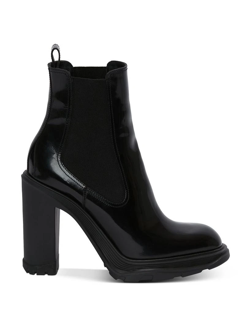 商品Alexander McQueen|Women's Tread Heeled Chelsea Boots,价格¥5071,第1张图片