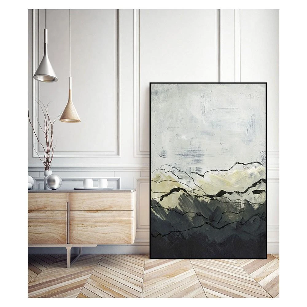 商品Giant Art|24" x 18" Winter Mountains I Art Block Framed Canvas,价格¥1280,第2张图片详细描述
