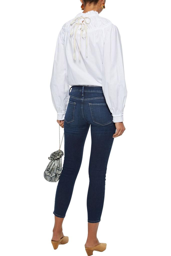 Le Skinny De Jeanne Crop faded mid-rise skinny jeans商品第1张图片规格展示