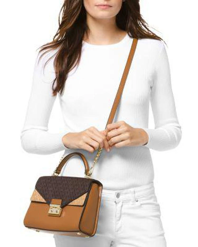 商品Michael Kors|Medium Double Flap Leather Satchel ,价格¥904,第2张图片详细描述