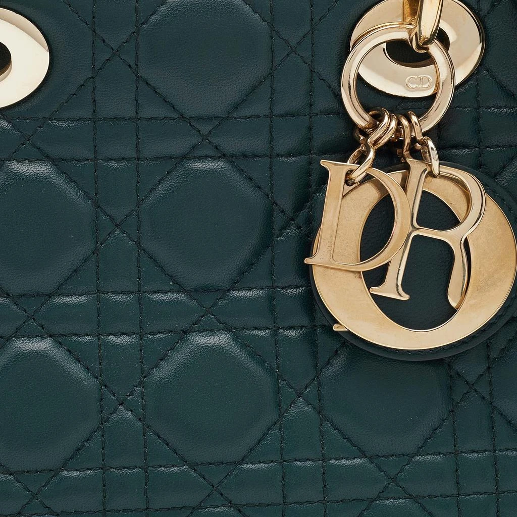 商品[二手商品] Dior|Dior Green Cannage Leather Small My Lady Dior Tote,价格¥17461,第5张图片详细描述