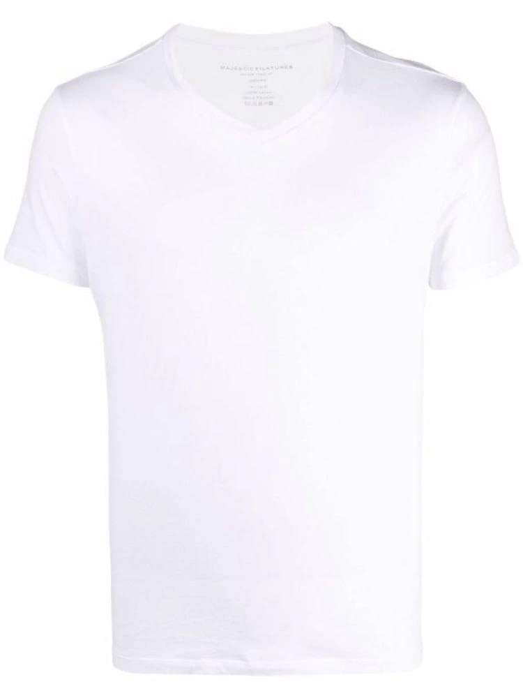 商品MAJESTIC FILATURES|Majestic Filatures Mens White Other Materials T-Shirt,价格¥1054,第1张图片