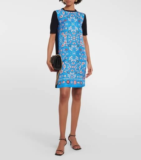 商品Tory Burch|真丝与羊毛迷你连衣裙,价格¥3421,第2张图片详细描述