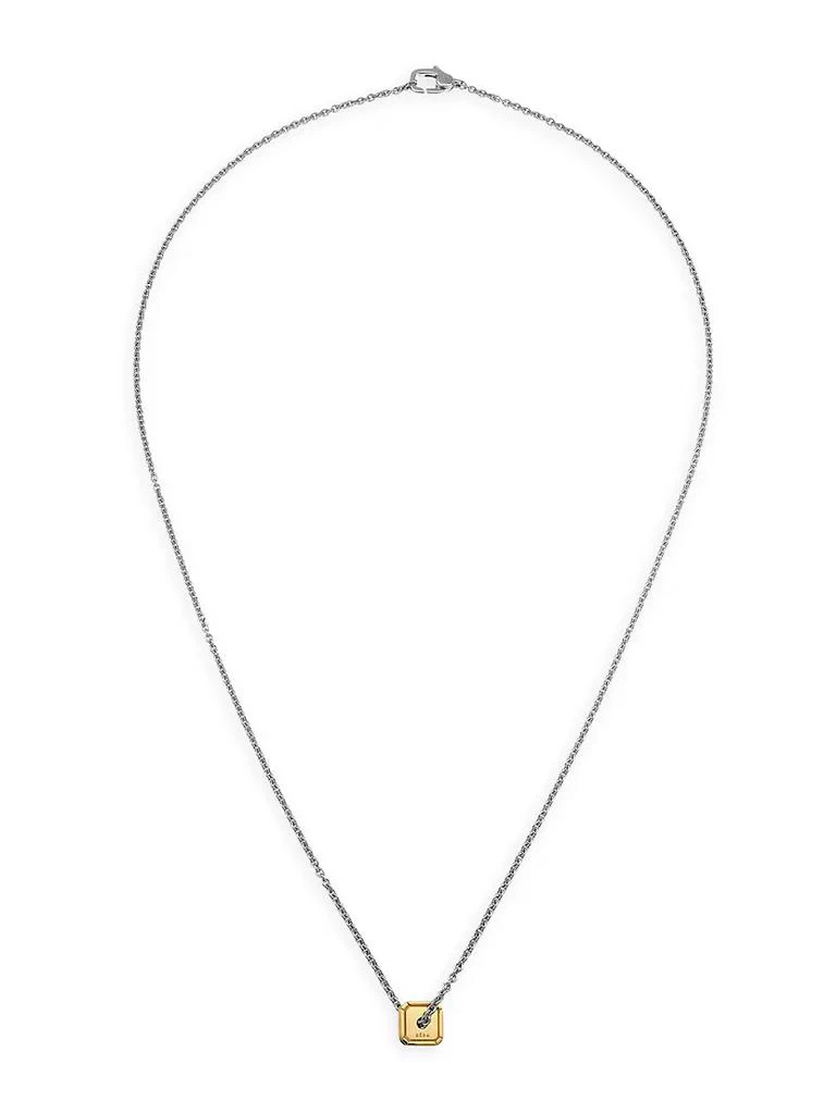 商品EÉRA|Hug Two-Tone 18K Gold Geometric Pendant Necklace,价格¥15905,第1张图片