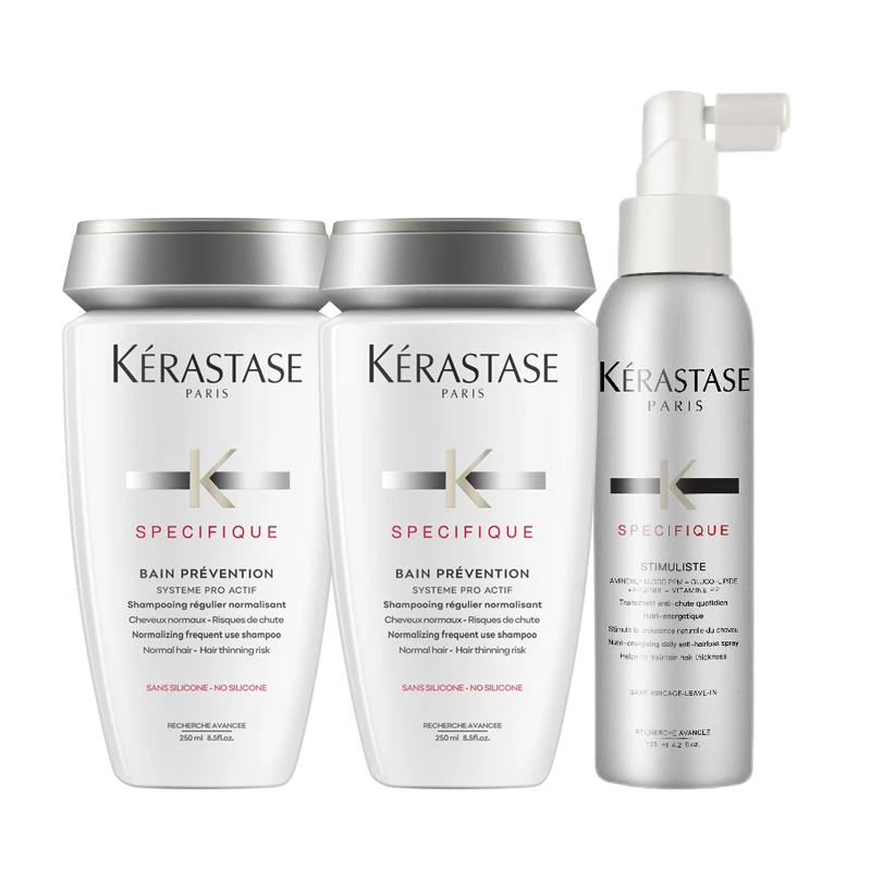 商品Kérastase|Kérastase 卡诗 根源特护3件套洗发水250ml*2+喷雾125ml 修护受损发质防脱发,价格¥682,第1张图片