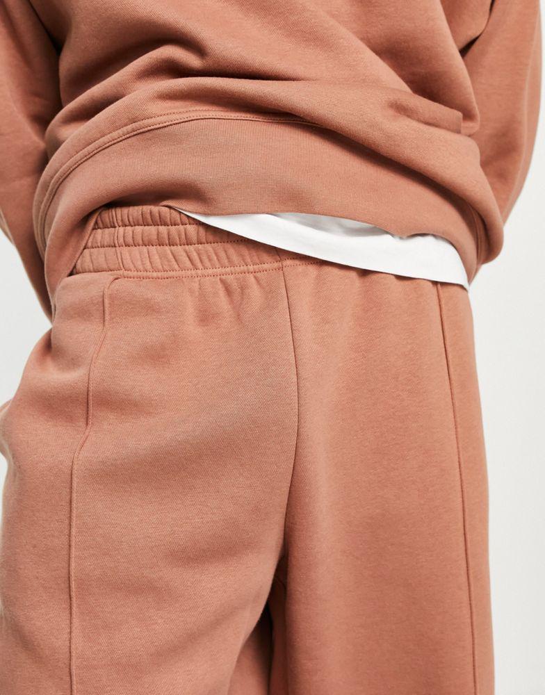 Nike Trend unisex fleece oversized joggers in brown商品第3张图片规格展示