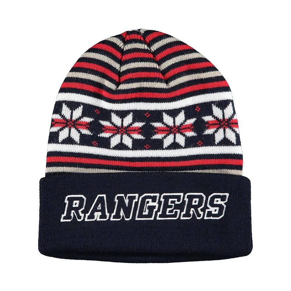 商品Adidas|Men's Navy New York Rangers Culture Head Logo Cuffed Knit Hat,价格¥188,第1张图片