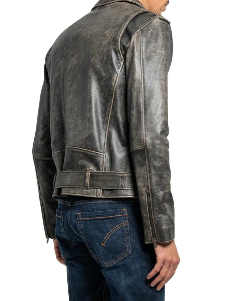 商品Golden Goose|GOLDEN M`S DISTRESSED LEATHER JACKET,价格¥14312,第4张图片详细描述