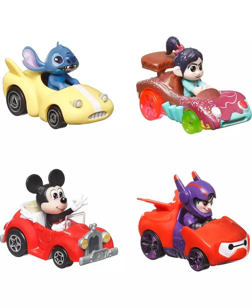 商品Hot Wheels|RacerVerse Set of 4 Die-Cast Hot Wheels Cars with Disney Characters as Drivers,价格¥135,第1张图片