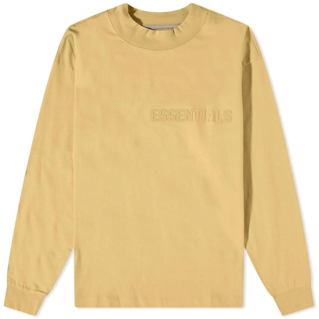 商品Essentials|Fear of God Essentials Long Sleeve T-Shirt - Light Tuscan,价格¥436,第1张图片