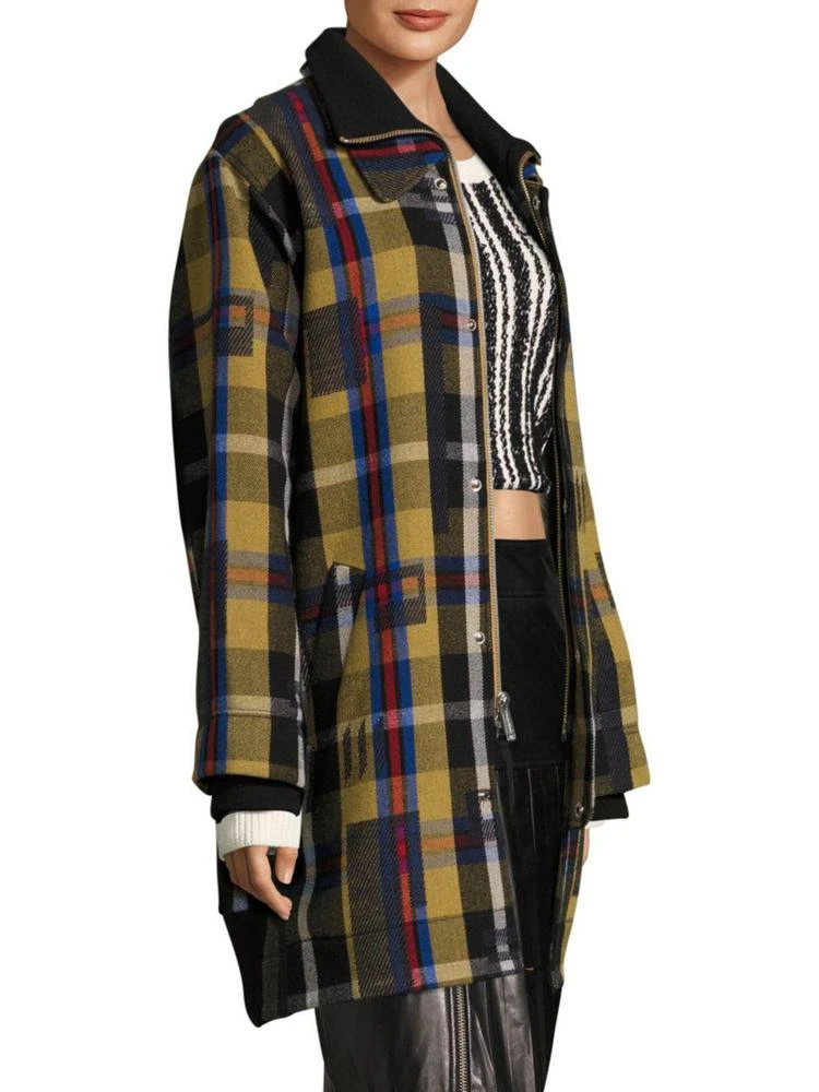 商品Public School|Elanor Wool Plaid Two-Fer Coat,价格¥2912,第3张图片详细描述