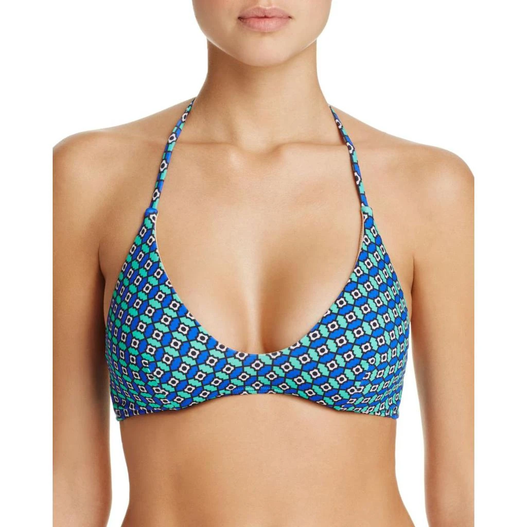 商品Echo Design|Echo Womens Halter Printed Bikini Swim Top,价格¥77,第1张图片