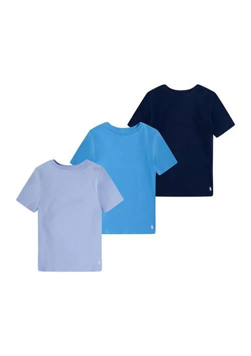 商品Ralph Lauren|Boys 8-20 Cotton Crew Neck Undershirts - 3 Pack,价格¥125,第1张图片