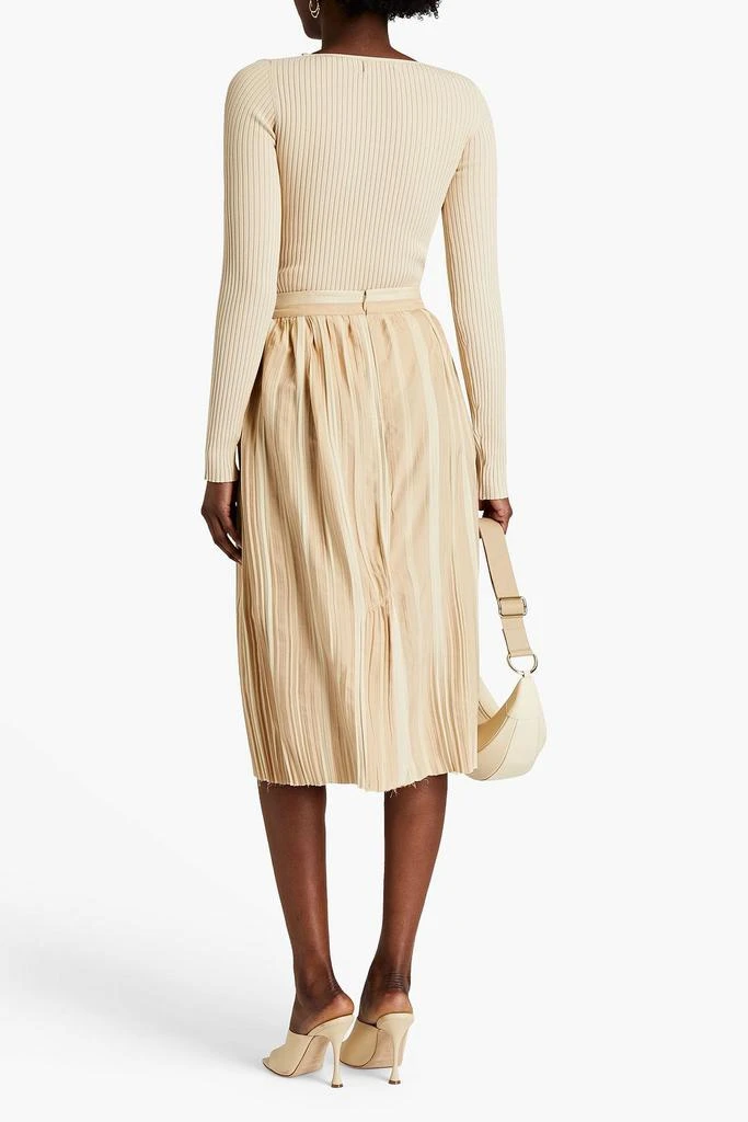 商品Khaite|Sylvia pleated jacquard midi skirt,价格¥1755,第3张图片详细描述