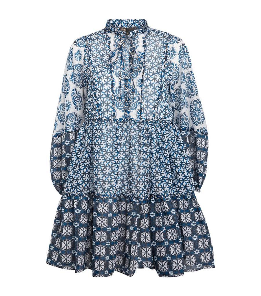 商品Maje|Geometric Print Mini Dress,价格¥1558,第1张图片
