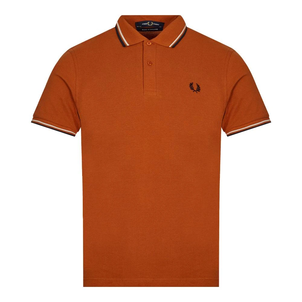 商品Fred Perry|Fred Perry Twin Tipped Polo Shirt - Nut Flake Brown,价格¥355,第1张图片