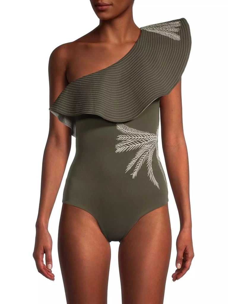 商品Juan de Dios|Tucan Embroidered Reversible One-Piece Swimsuit,价格¥1080,第3张图片详细描述
