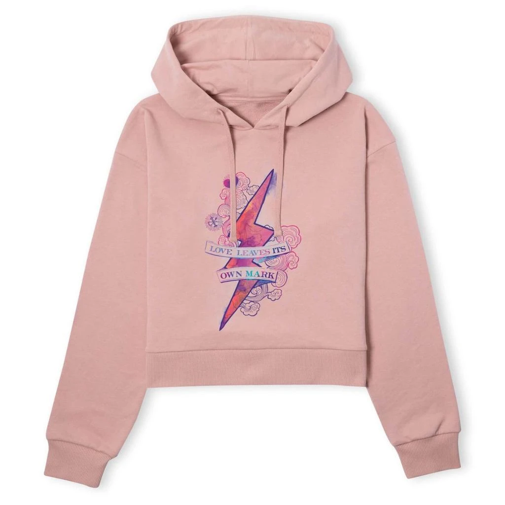 商品Harry Potter|Harry Potter Love Leaves Its Own Mark Women's Cropped Hoodie - Dusty Pink,价格¥340,第1张图片