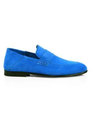 商品Harrys Of London|Edward Soft Suede Penny Loafers,价格¥1302,第1张图片