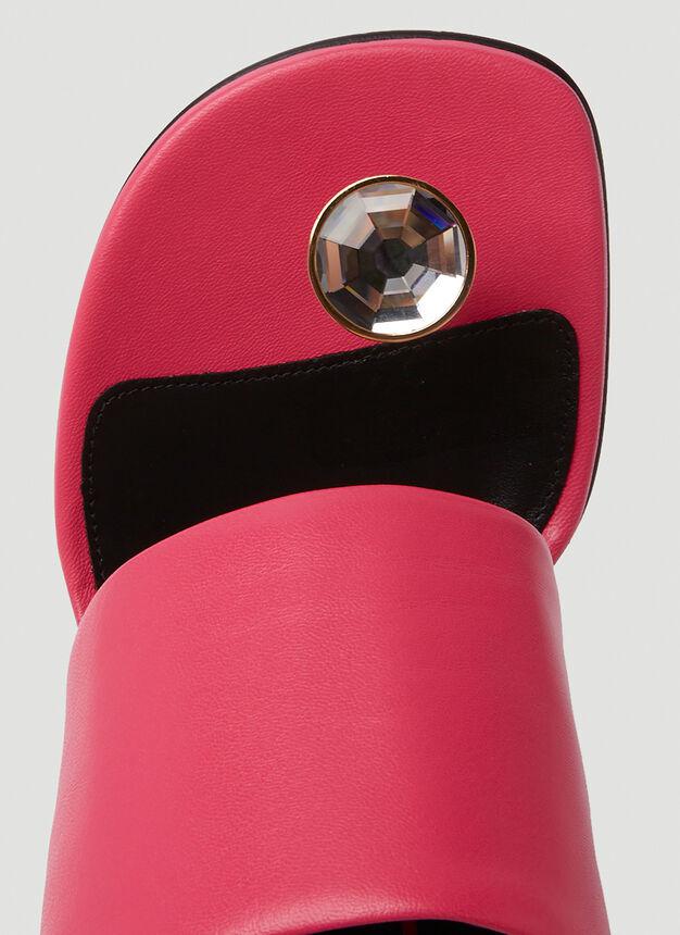 Chain High Heel Mules in Pink商品第7张图片规格展示
