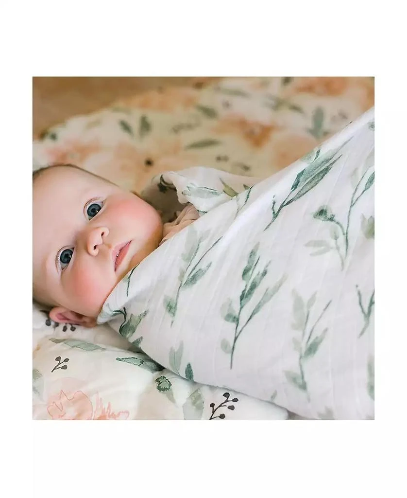 商品Crane Baby|Baby Girls Parker Swaddle Wraps, Pack of 2,价格¥260,第3张图片详细描述