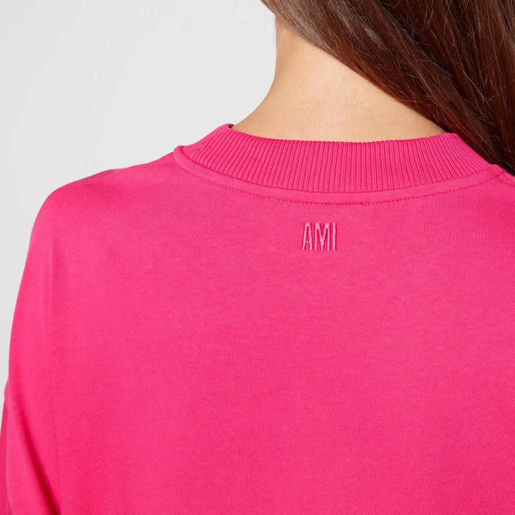 商品AMI|AMI Women's Satin Label T-Shirt,价格¥557,第6张图片详细描述