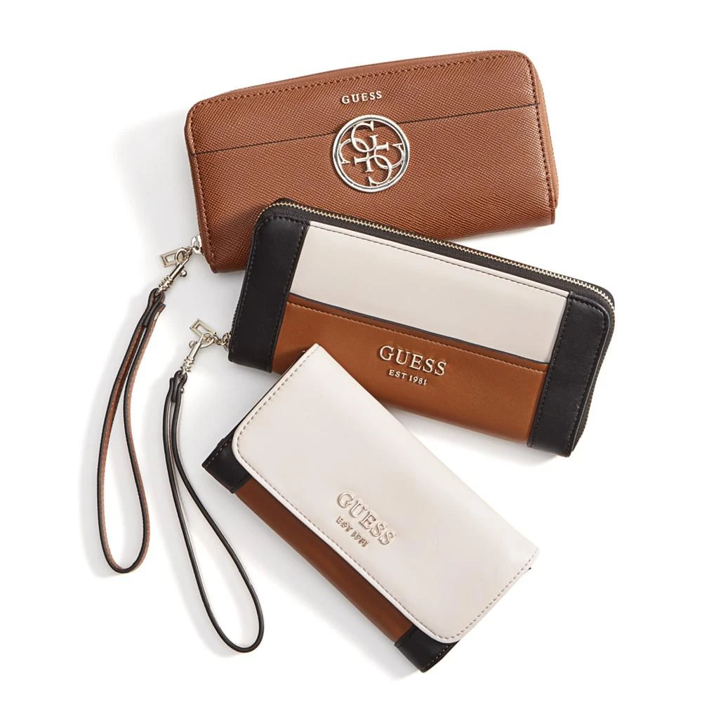 商品GUESS|Kamryn Large Zip-Around Wallet,价格¥167,第3张图片详细描述