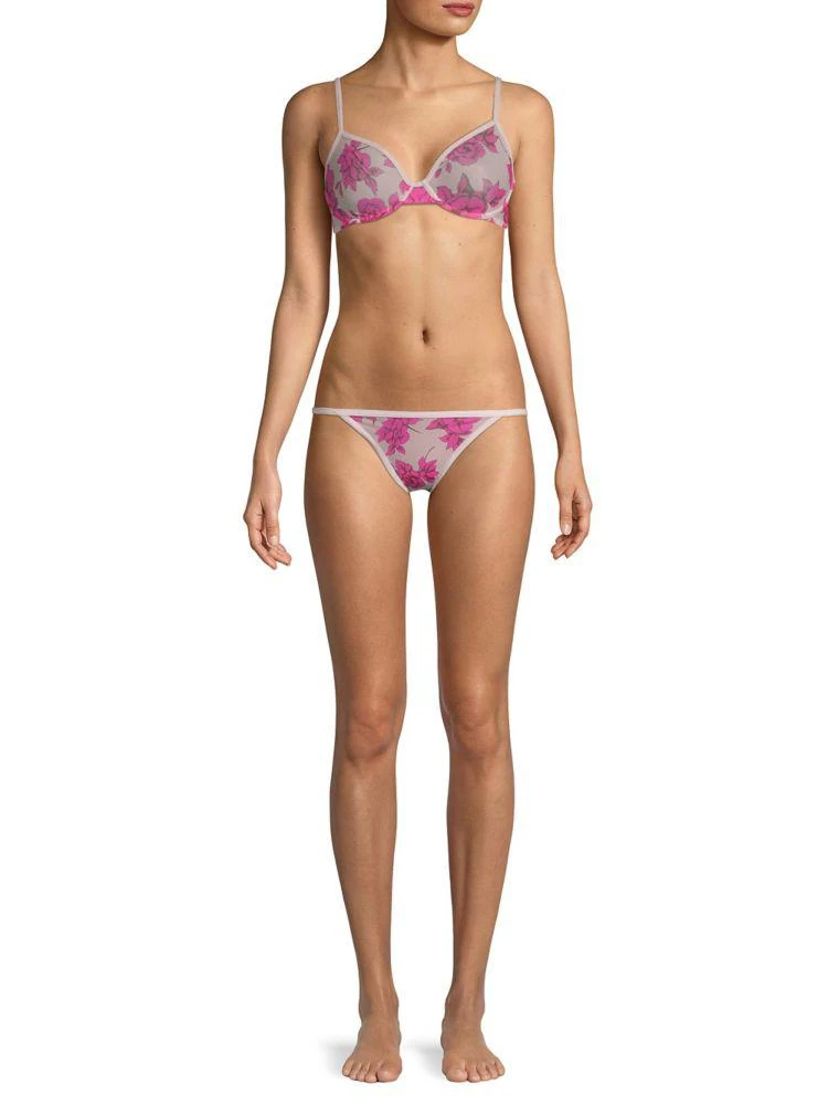 商品Calvin Klein|Sheer Marq Unlined Demi Bra,价格¥87,第1张图片