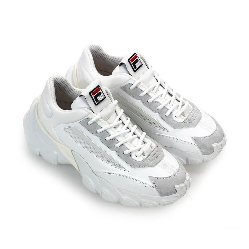 Fila Men's  White Leather Sneakers商品第4张图片规格展示