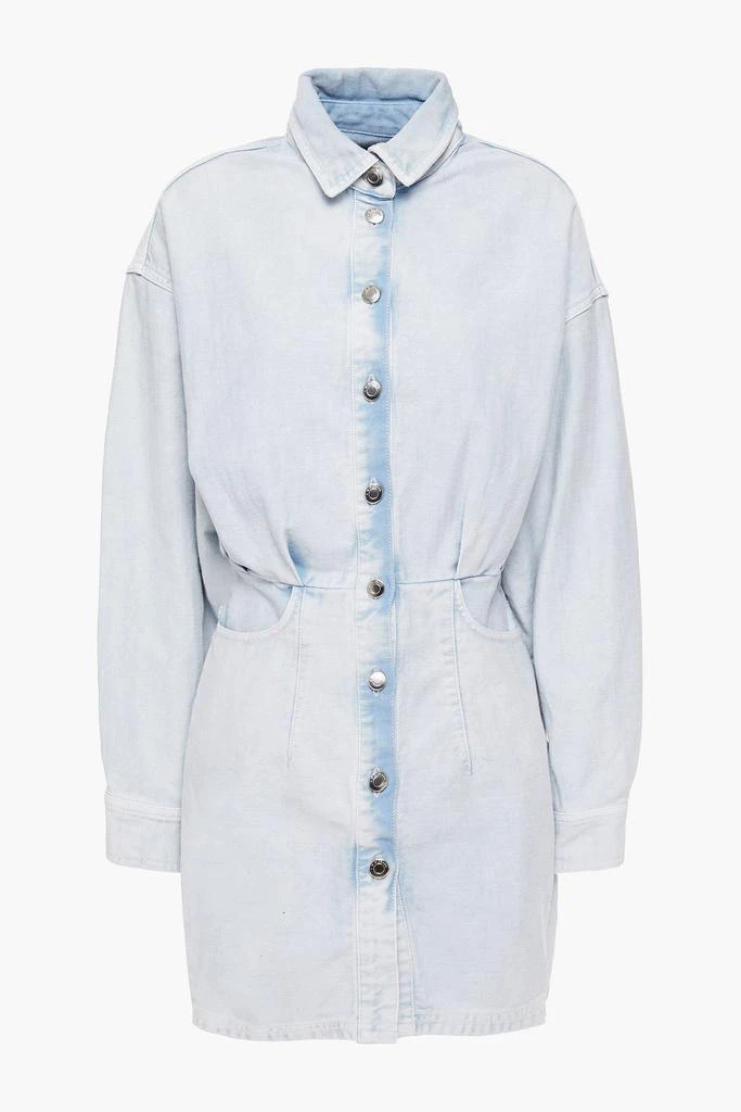 商品IRO|Raffa bleached denim mini shirt dress,价格¥590,第3张图片详细描述
