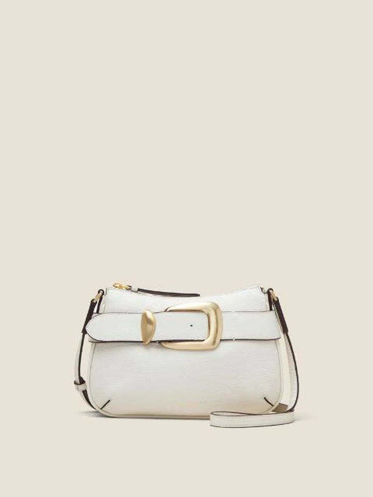 商品DKNY|Pebbled Leather Buckle Crossbody,价格¥979,第1张图片
