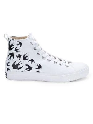 商品Alexander McQueen|Swallow Swarm High-Top Sneakers,价格¥573,第1张图片