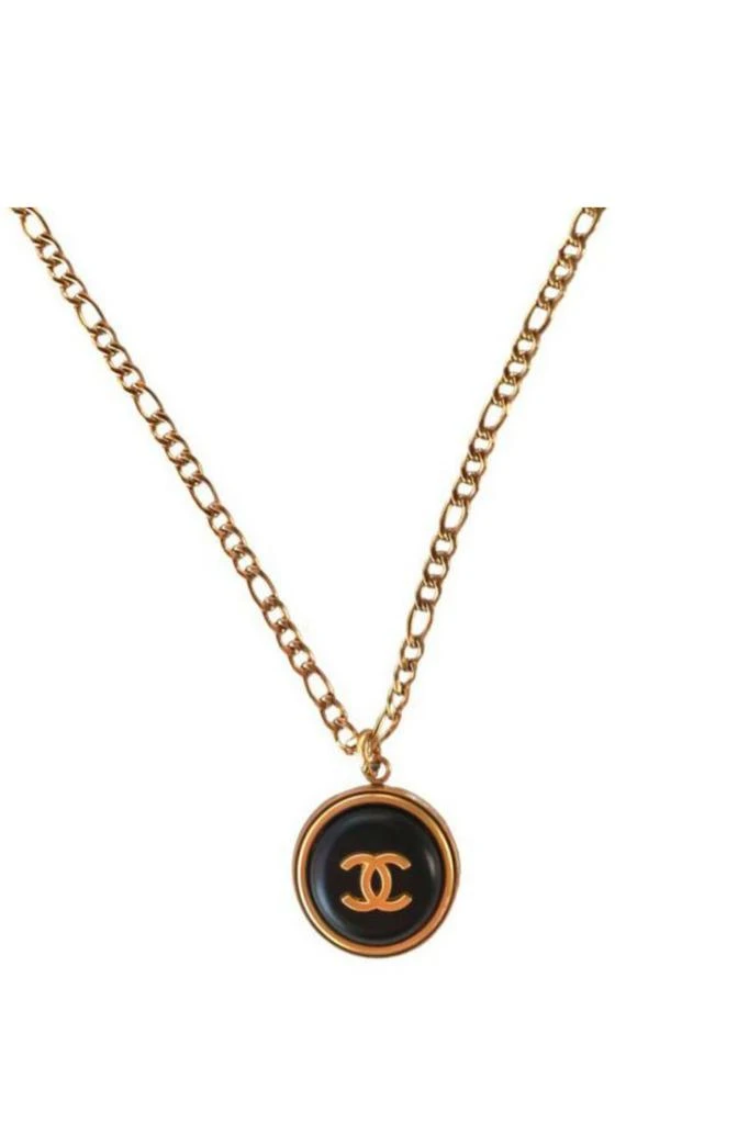 商品Saruc x Wanan|Gold Necklace with Chanel Button,价格¥1750,第1张图片