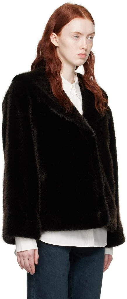 商品ANINE BING|Black Hilary Faux-Fur Jacket,价�格¥4846,第2张图片详细描述